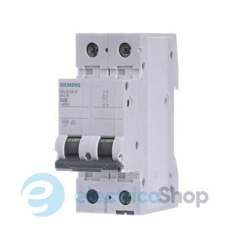 Автоматичний вимикач SIEMENS 400V 6кА, 2-пол.,C, 13A (5SL6213-7)