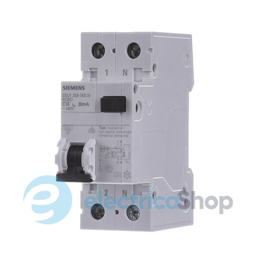Диф.автомат SIEMENS тип AC, 30MA 1+N-P B40 6кА