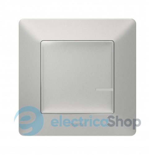 Умный беспроводной выключатель 1-кл. Valena Life with Netatmo 752385, алюминий