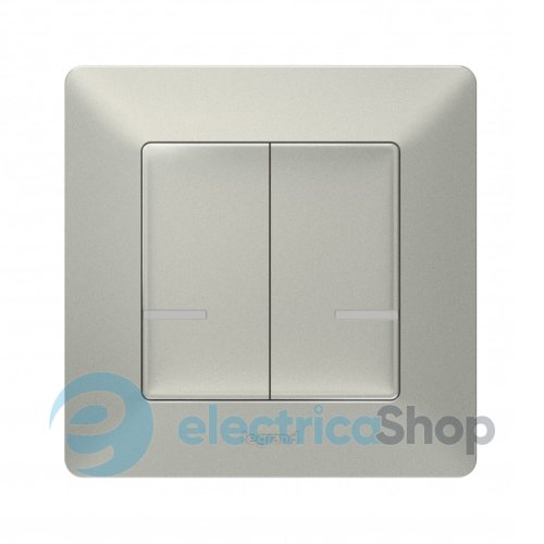 Розумний вимикач 2-кл. бездротовий для серії Valena Life with Netatmo Legrand 752387 алюміній