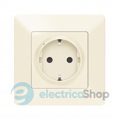 Умная розетка с з/к 16А/230В со шторками Valena Life with Netatmo 752294, слоновая кость