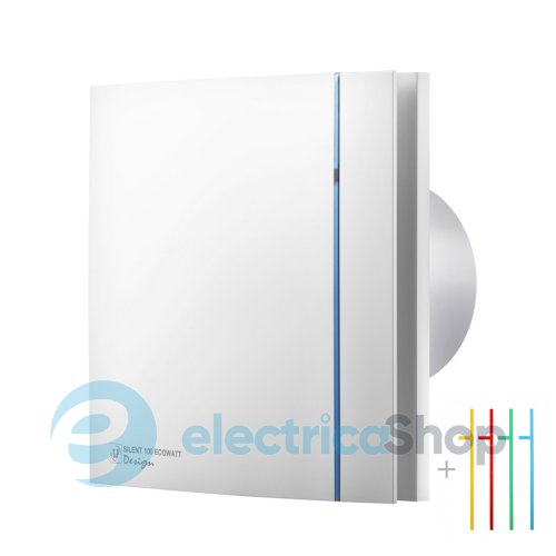 Вентилятор S&P SILENT-100 CZ DESIGN - 3C 230V 50, клапан