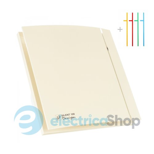 Вентилятор S&P SILENT-200 CZ IVORY DESIGN - 4C (230V 50), клапан