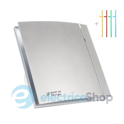 Вентилятор S&P SILENT-200 CZ SILVER DESIGN - 3C (230V 50), клапан