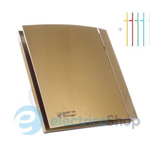 Вентилятор S&P SILENT-200 CZ GOLD DESIGN - 4C (230V 50), клапан