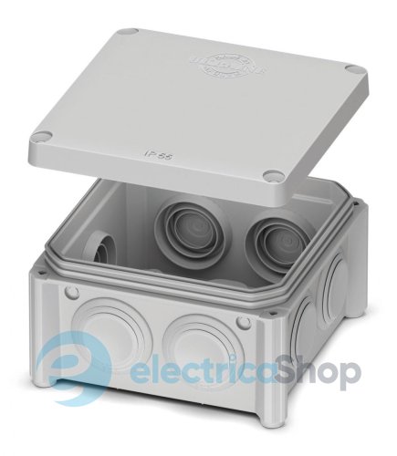 Распределительный бокс (85*85*40) IP55, PLANK IB005 PLK6505650 Серый