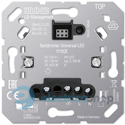 Клавішний LED димер «універсальний» JUNG 1711 DE