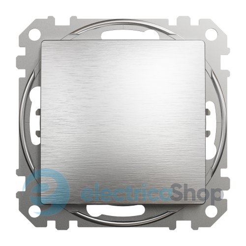 Перемикач 1-кл. для серії Sedna Elements Schneider Electric SDD170106 алюміній матовий