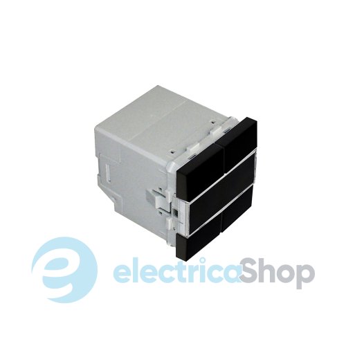 Механизм кнопки низкого напряж. 4-х позиционный 2-мод. Чёрный мат 45164 SPM Efapel Quadro 45