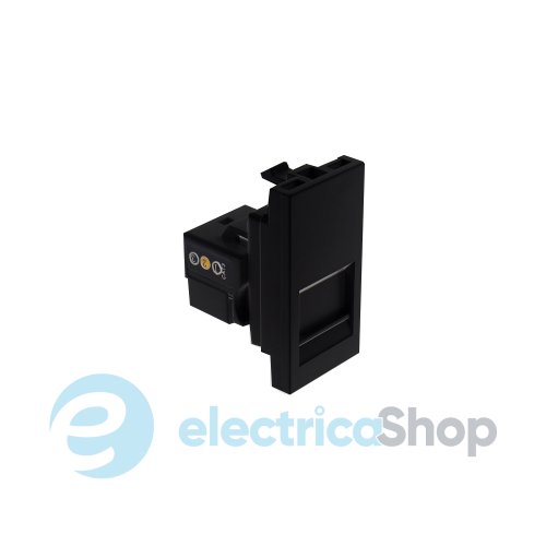Механізм 1хRJ11 CAT.3 CONNECT 1-мод. Чорний мат 45972 SPM Efapel Quadro 45