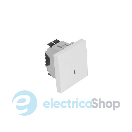 Выключатель Quadro45 1-кл. с подсветкою 2-мод. Белый мат 45012 SBM Efapel