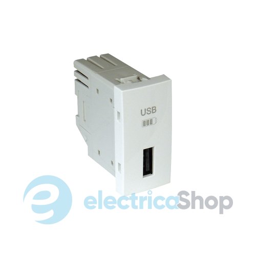 Одинарное зарядное устройство USB типа A 1-мод. Белый матовый 45383 SBM Quadro 45 Efapel