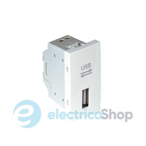 Розетка USB 1-мод. Білий матовий 45437 SBM Quadro 45 Efapel