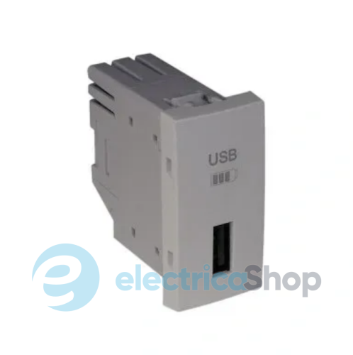 Розетка USB 1-мод. Сірий 45437 SIS Quadro 45 Efapel