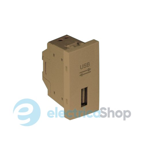 Розетка USB 1-мод. Золото 45437 SDU, Quadro 45, Efapel