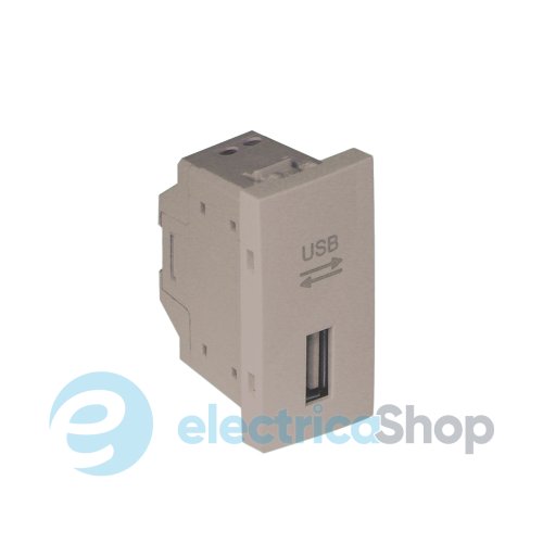 Розетка USB 1-мод. Шампань 45437 SCH, Quadro 45, Efapel