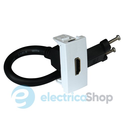 Розетка HDMI з роз'ємом 1-мод. Білий матовий 45435 SBM Quadro 45 Efapel