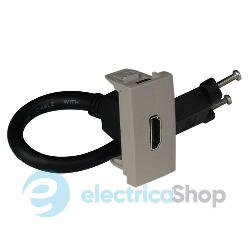 Розетка HDMI з роз'ємом 1-мод. Платіна 45435 SPL, Quadro 45, Efapel