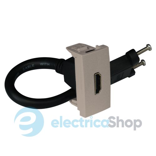 Розетка HDMI з роз'ємом 1-мод. Шампань 45435 SCH, Quadro 45, Efapel