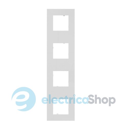 Рамка 4-місна квадрат. Біла 45940 TBR, Quadro 45, Efapel