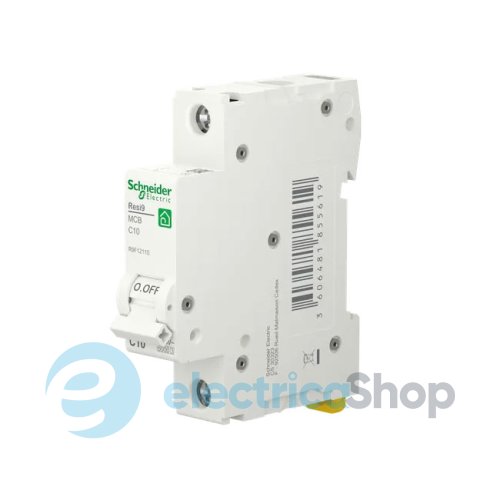 Автоматичний вимикач 1P, 10 A, C, 6kA Schneider Electric Resi9