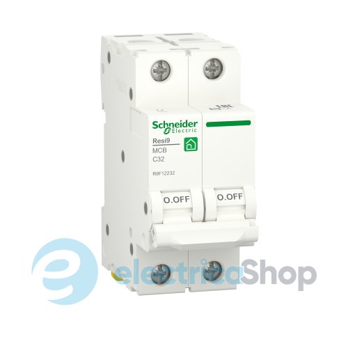 Автоматический выключатель 2P, 32 A, C, 6kA Schneider Electric , Resi9