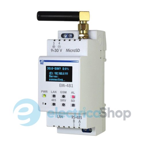 Контролер WEB-доступу до управління MODBUS – обладнанням ЕМ-481, НОВАТЕК