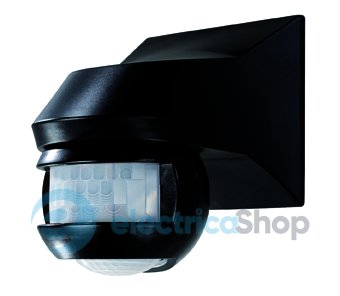 Датчик руху «LUXA 101-180» настінного монтажу 180&deg;, колір чорний