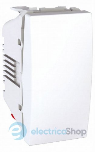 Выключатель кнопочный 1-кл. 1-модуль Unica белый MGU3.106.18