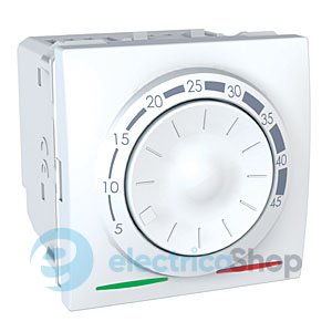 Терморегулятор кімнатний 8А (+5, +30°С) 2-м. Unica білий MGU3.501.18