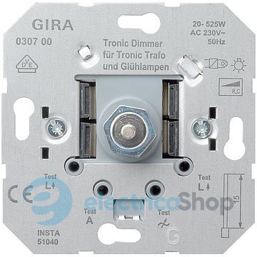 Механізм світлорегулятора Tronic 20-520 Вт Gira 030700
