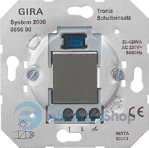 Механізм датчика руху 50-420Вт Tronic System 2000 Gira 086600