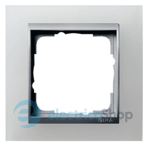 Рамка 1-я под алюминий Event Opaque Белый Gira 021150