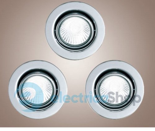 Світильник точковий вбудований EGLO 87379 Einbauspot GU10 набор 3 штуки