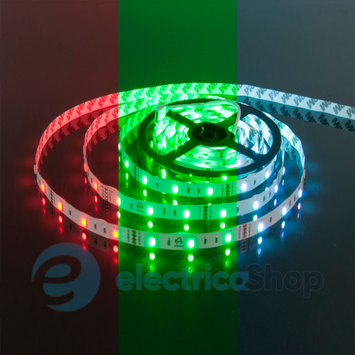 Стрічка світлодіодна (30 світлодіодів/метр), колір - RGB SMD 5050 SOFT Клас "C"