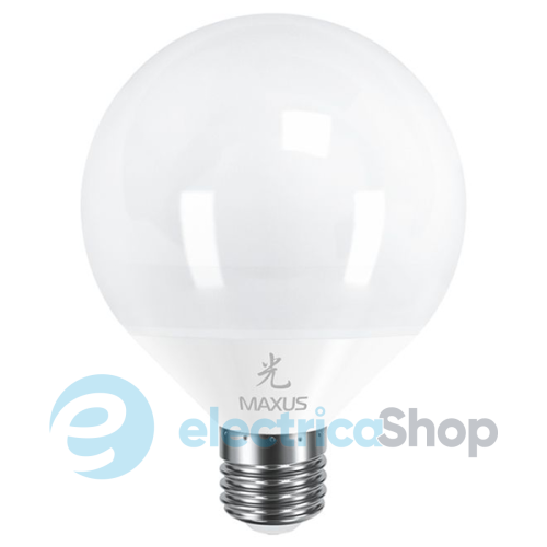 Лампа светодиодная MAXUS LED G95 12W 3000K 220V E27 AP (1-LED-443)