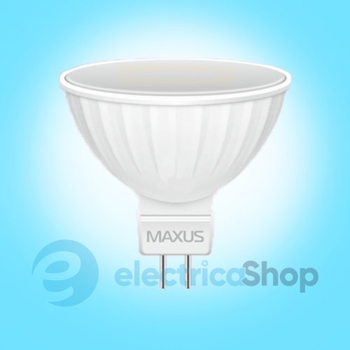 Лампа світлодіодна MAXUS LED MR16 3W 4100K 220V GU5.3 GL (1-LED-144-01)
