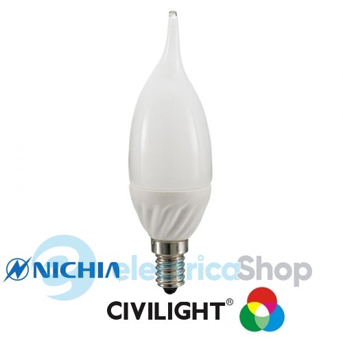 Лампа светодиодная CIVILIGHT F37 KF25T4 4W Е14 2700K 250Lm ceramic