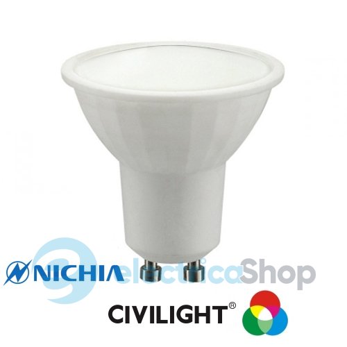 Лампа светодиодная CIVILIGHT GU10 WF10T5 5W 220V 3000К 350Lm ceramic