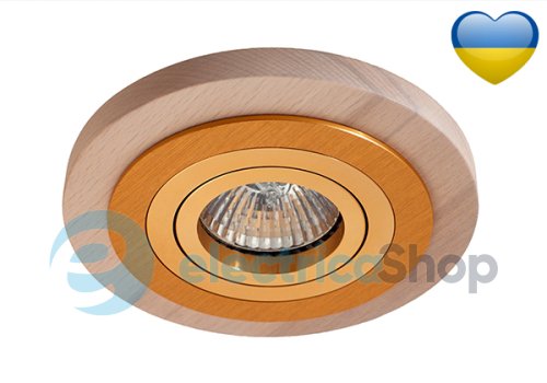 Деревянный точечный встроенный светильник ImperiumLight Saturn 30112.12.38
