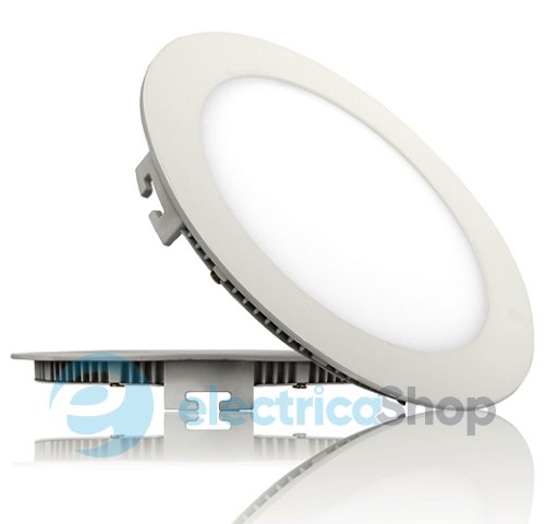 Светодиодный точечный встроенный LED светильник Eurolamp 18W "круг" 18W/4000K (LED-DLR-18/4)