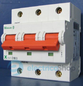 Автоматичний вимикач Moeller 3P PLHT-C100/3 20кА