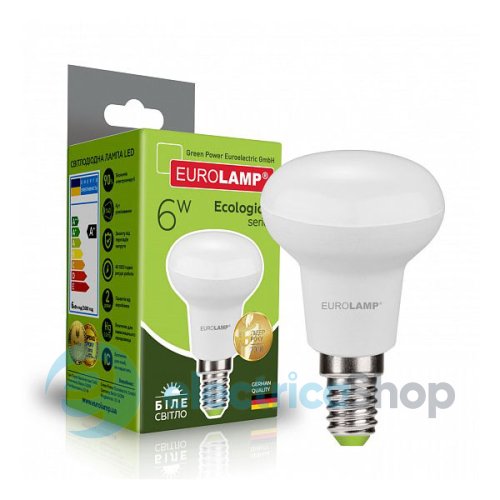 EUROLAMP LED Лампа ЕКО серия "P" R50 6W E14 4000K (LED-R50-06144(P)