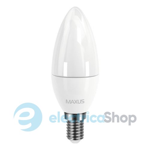 Лампа светодиодная MAXUS C37 CL-F 4W 4100К 220V E14 (1-LED-5312)