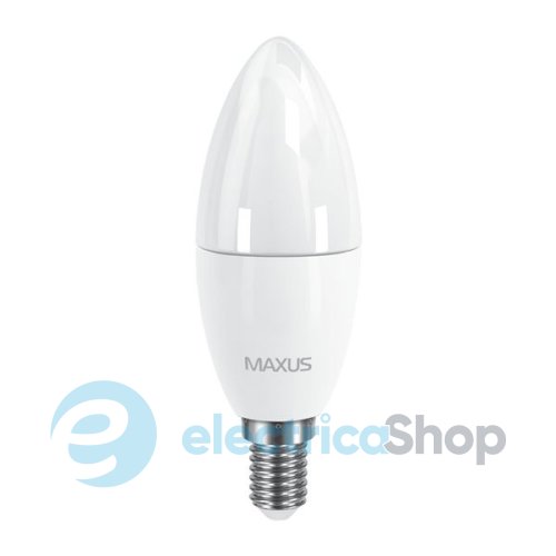 Лампа светодиодная MAXUS LED C37 6W 3000K 220V E14  (1-LED-533)