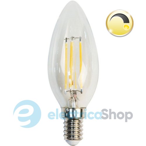 Лампа светодиодная C37 4W 4000K 220V E14 LB-68 диммируемая