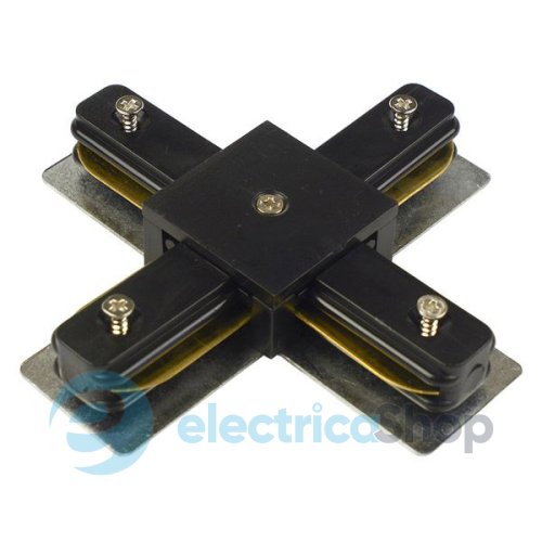 Коннектор крестовой Светкомплект HH-206-cross connector BK