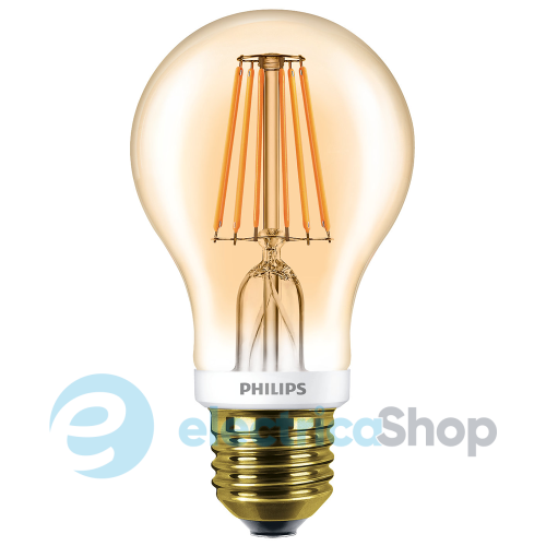 Лампа светодиодная Philips LEDCla 7.5-60W A60 E27 2000K GOLD APR