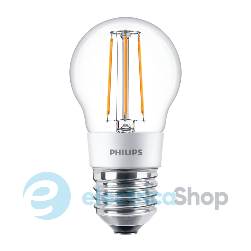 Лампа світлодіодна Philips LEDClassic 4.5-50W P45 E27 WW CL Dimmable APR 