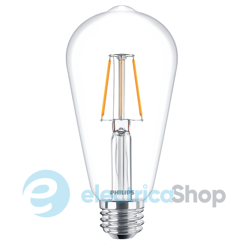 Лампа светодиодная Philips LEDClassic 4-50W ST64  E27 WW CL ND APR